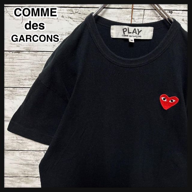 コムデギャルソン PLAY Tシャツ 刺繍ロゴ commedesgarcons