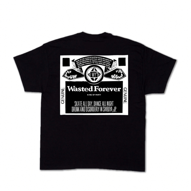 wasted forever tee 黒 M 新品 wasted youth