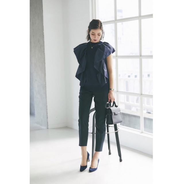 新品タグ付き】セブンテンby Miho.Kawahito ラッフルタフタニット