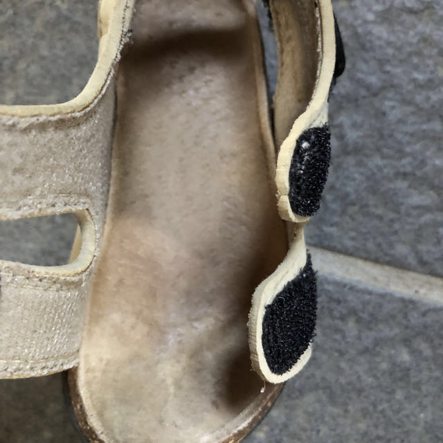 MUJI (無印良品)(ムジルシリョウヒン)の無印　ビルケン風サンダル　13.0cm サンドベージュ キッズ/ベビー/マタニティのベビー靴/シューズ(~14cm)(サンダル)の商品写真