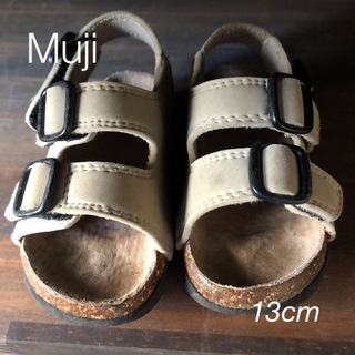 MUJI (無印良品) - 無印　ビルケン風サンダル　13.0cm サンドベージュ