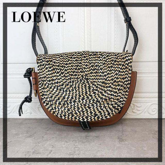 LOEWE - 美品❤️正規品❤️ロエベ ゲートバッグ スモール ラフィア