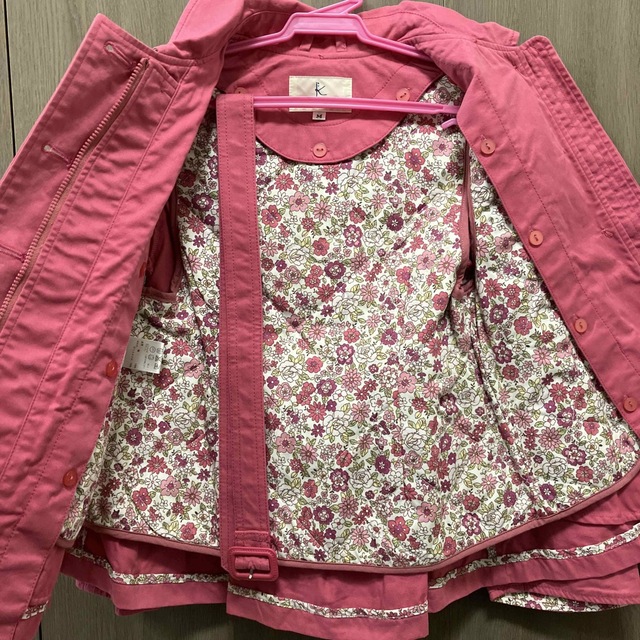 kumikyoku（組曲）(クミキョク)の組曲 コート 120 ピンク キッズ/ベビー/マタニティのキッズ服女の子用(90cm~)(ジャケット/上着)の商品写真