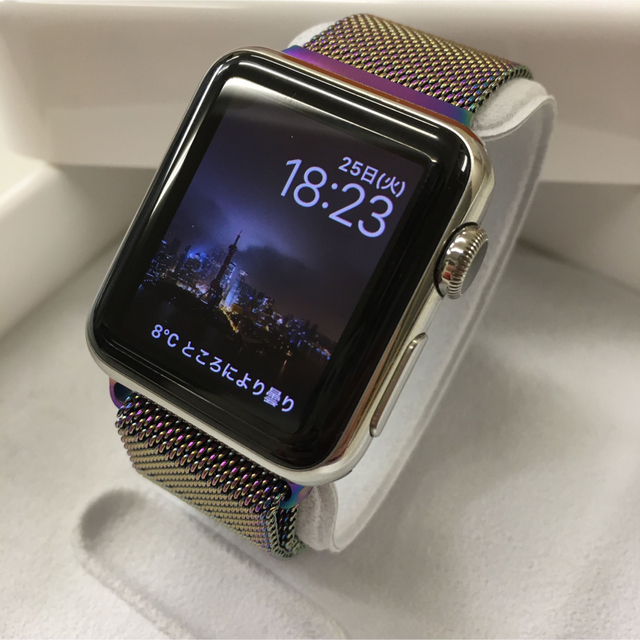 新品.AppleWatch 38mm シルバーステンレス,アップルウォッチ