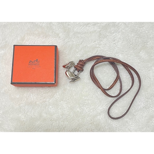 エルメス HERMES カデナ ペリカン ネックレス チャームアクセサリー