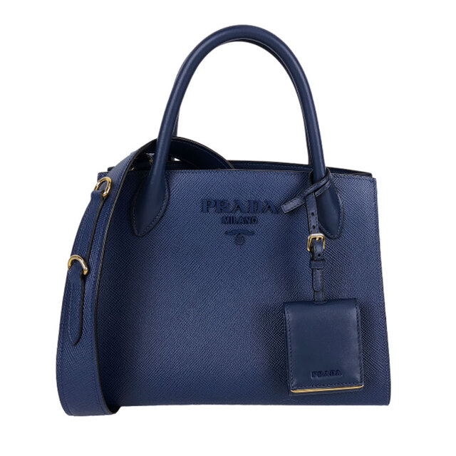 プラダ PRADA モノクローム サフィアーノ レザー スモールバッグ