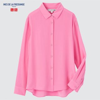 ユニクロ(UNIQLO)のUNIQLO ユニクロ シルクブラウス(シャツ/ブラウス(長袖/七分))