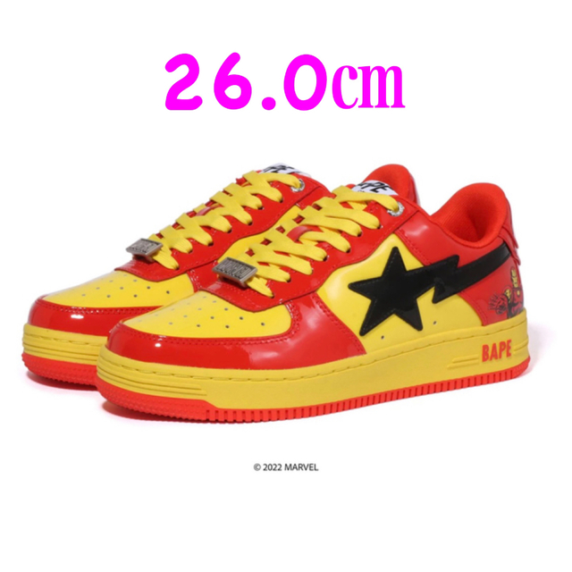 BAPE MARVEL IRON MAN BAPE STA us8 26㎝