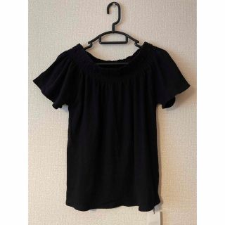 マウジー(moussy)の★新品未使用★レディースMOUSSY ラウンドネックギャザー半袖カットソーF(カットソー(半袖/袖なし))