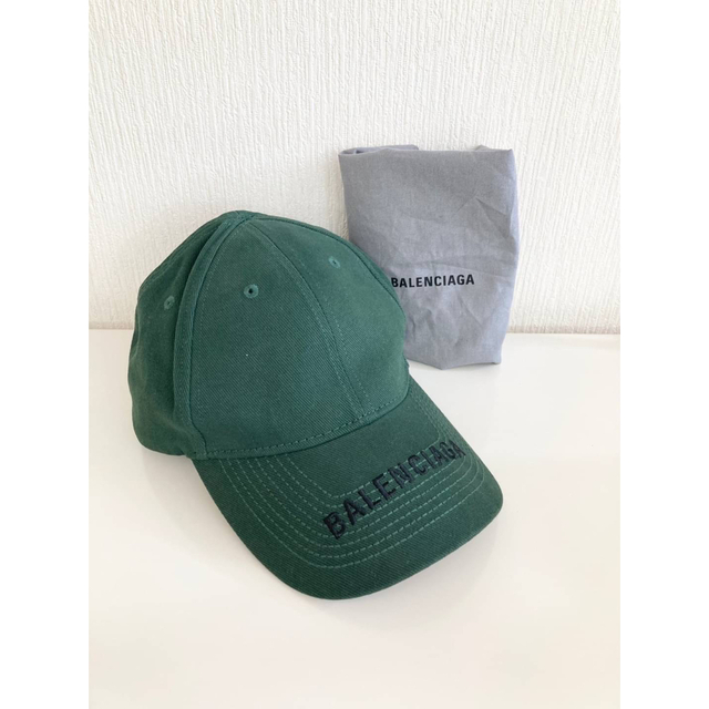 男女兼用 BALENCIAGA ロゴキャップ（ブラック） 新品