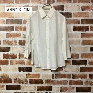 アンクライン(ANNE KLEIN)の【ANNE KLEIN】麻混ワイドスリーブ無地シャツ(シャツ/ブラウス(長袖/七分))