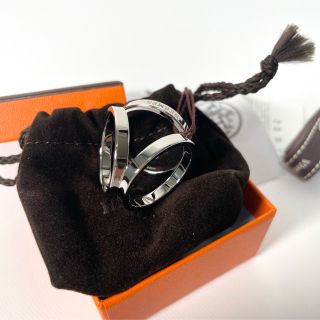 エルメス(Hermes)の【新品】スカーフリング トリオ シルバー(その他)