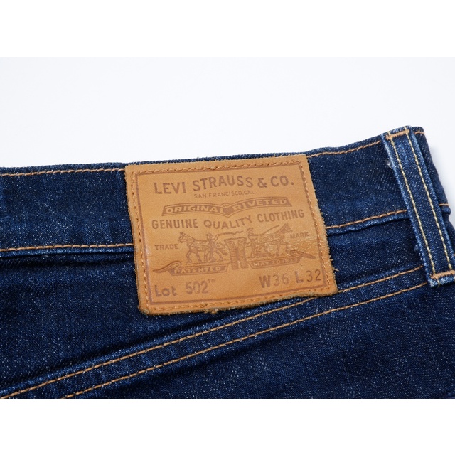 リーバイスLEVIS 29507-0062 Lot502 TAPERレギュラーテーパー テーパード ワンウォッシュ デニム 【W36】【MDNA71003】 2