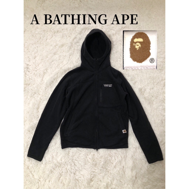 アベイシングエイプ A BATHING APE フーディー パーカ 胸ロゴ 刺繍