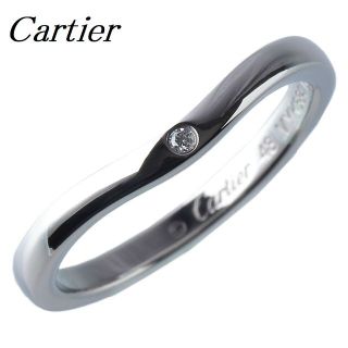 カルティエ(Cartier)のカルティエ ダイヤリング バレリーナ ウェディング カーブ 3PD【11083】(リング(指輪))