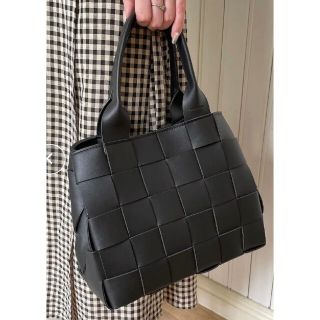 mytwilight 2way 編み込みミニバッグBLACKの通販|ラクマ