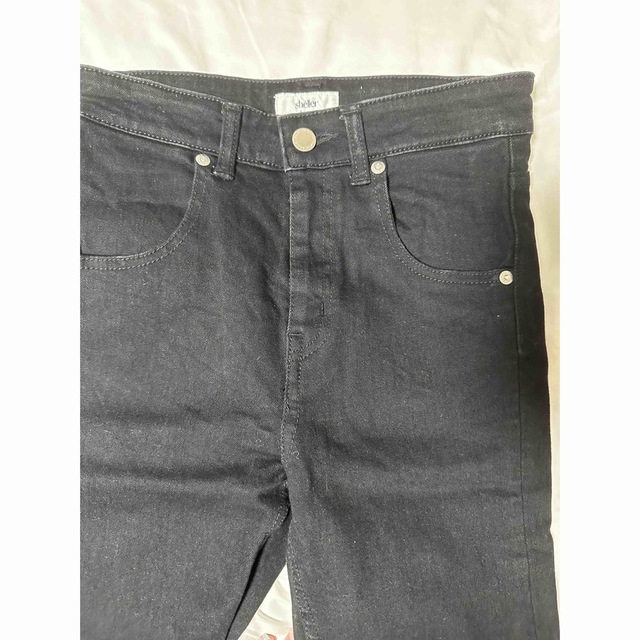 eimy istoire(エイミーイストワール)のsheller Blackdenim23インチ レディースのパンツ(デニム/ジーンズ)の商品写真