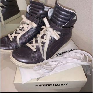 ピエールアルディ(PIERRE HARDY)のBTS愛用即完売！送料込！レザーハイカットスニーカー☆PIERRE HARDY(スニーカー)