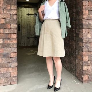 在庫有り お買い得 新品 MADISONBLUE リネン タック スカート | www
