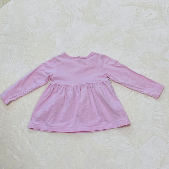 長袖チュニック　100cm キッズ/ベビー/マタニティのキッズ服女の子用(90cm~)(Tシャツ/カットソー)の商品写真