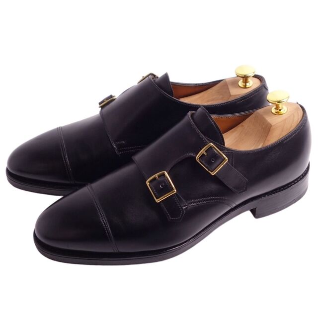 ジョンロブ JOHN LOBB レザーシューズ ダブルモンクストラップシューズ WILLIAM ウィリアム カーフレザー 革靴 メンズ 7.5(26cm相当) ブラック