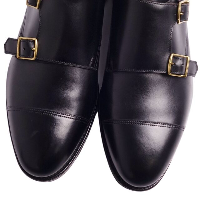 ジョンロブ JOHN LOBB レザーシューズ ダブルモンクストラップシューズ WILLIAM ウィリアム カーフレザー 革靴 メンズ 7.5(26cm相当) ブラック