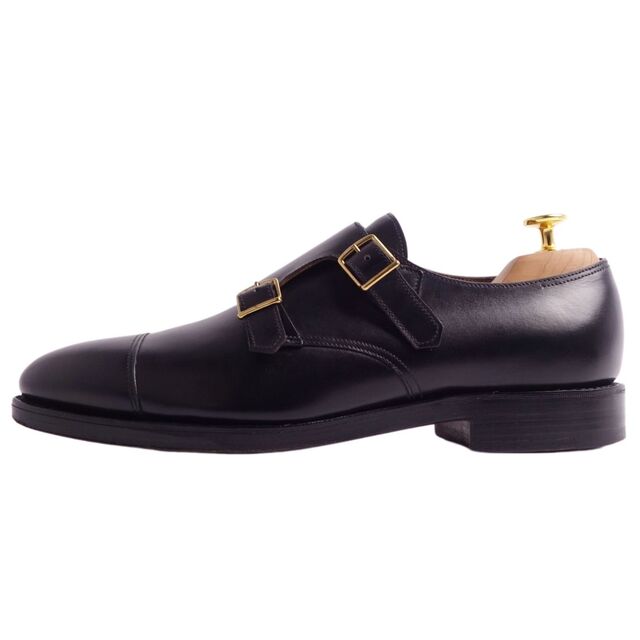 JOHN SMEDLEY(ジョンスメドレー)のジョンロブ JOHN LOBB レザーシューズ ダブルモンクストラップシューズ WILLIAM ウィリアム カーフレザー 革靴 メンズ 7.5(26cm相当) ブラック メンズの靴/シューズ(ドレス/ビジネス)の商品写真