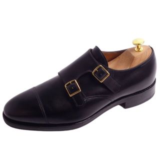 ジョンスメドレー(JOHN SMEDLEY)のジョンロブ JOHN LOBB レザーシューズ ダブルモンクストラップシューズ WILLIAM ウィリアム カーフレザー 革靴 メンズ 7.5(26cm相当) ブラック(ドレス/ビジネス)