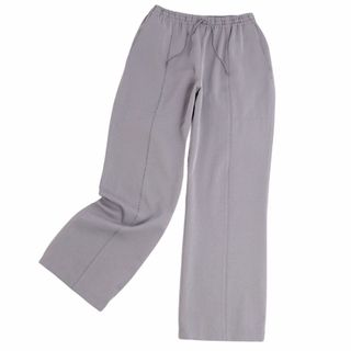 プレーンクロージング(PLAIN CLOTHING)の美品 プリーツプリーズ イッセイミヤケ PLEATS PLEASE パンツ ロングパンツ ワイドパンツ イージーパンツ 無地 ボトムス レディース 3(L相当) ライトグレー(その他)