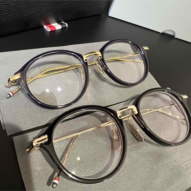 美品‼︎ THOM BROWNE TB-011-F-NVY-GLD k18 49