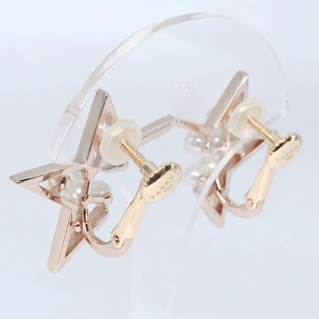 TASAKI - TASAKI アブストラクト スター イヤリング K18SG TASAKI - TASAKI アブストラクト スター イヤリング K18SG