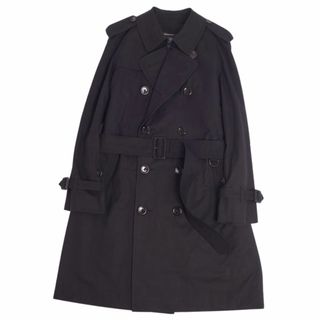 バーバリー(BURBERRY)の美品 バーバリー ロンドン BURBERRY LONDON コート ライナー付き トレンチコート コットン100％ 裏チェック アウター メンズ L ブラック(トレンチコート)