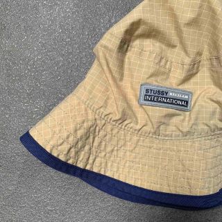 USED ユーズド OLD STUSSY 90s 紺タグ ナイロン ハット XL