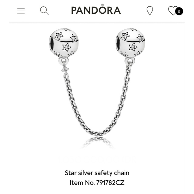 Pandora Star safety chain 星 セーフティチェーン レディースのアクセサリー(チャーム)の商品写真
