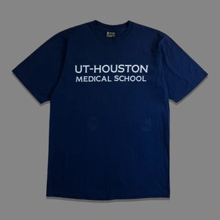 ヘインズ(Hanes)の90s 00s Y2K ヴィンテージTシャツ　カレッジロゴ　ネイビー　レア(Tシャツ/カットソー(半袖/袖なし))