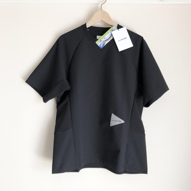 美品 and wander アンドワンダー 574-3184992 simple logo T ロゴTシャツ 1点 ホワイト WM ポリエステル、コットン COOLMAX 天竺 半袖 白 トップス レディース AU1916A69