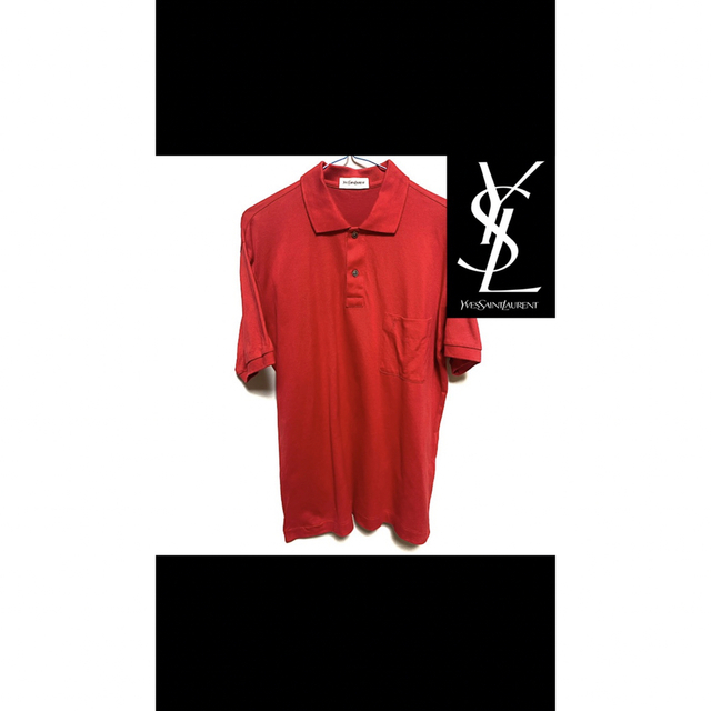 Yves Saint Laurent(イヴサンローラン)のYves Saint Laurent red polo shirt メンズのトップス(ポロシャツ)の商品写真
