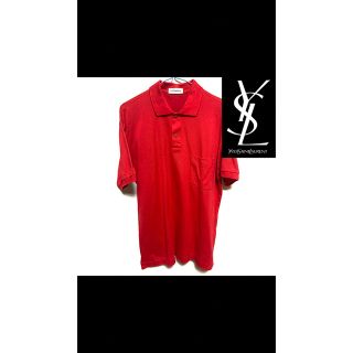 イヴサンローラン(Yves Saint Laurent)のYves Saint Laurent red polo shirt(ポロシャツ)