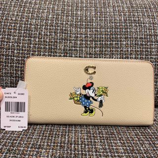 新品 coach ディズニーコラボ ポーチ 財布 ミニー コーチ Disney