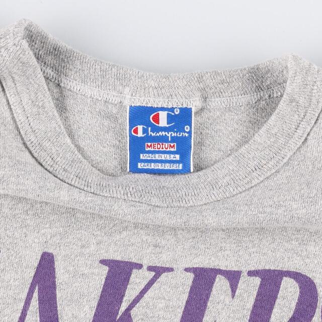 90年代 チャンピオン Champion NBA LOS ANGELES LAKERS ロサンゼルスレイカーズ スポーツプリントTシャツ USA製 メンズS ヴィンテージ /eaa325179