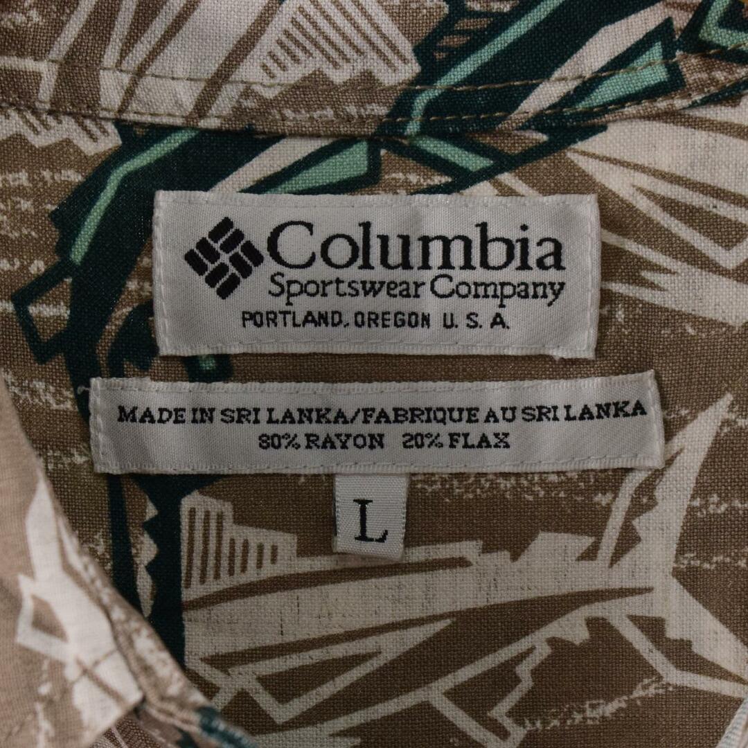 Columbia(コロンビア)の古着 コロンビア Columbia 魚柄 ハワイアンアロハシャツ メンズXL /eaa326137 メンズのトップス(シャツ)の商品写真