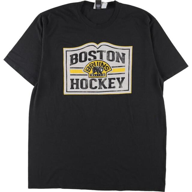 Fanatics NHL Boston Bruins ボストンブルーインズ スポーツプリントTシャツ メンズM /eaa318299
