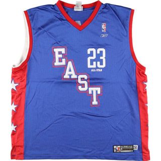 リーボック(Reebok)の古着 リーボック Reebok NBA ALL STAR GAME 2004 Vネック メッシュ ゲームシャツ レプリカユニフォーム メンズXXL /eaa326912(タンクトップ)