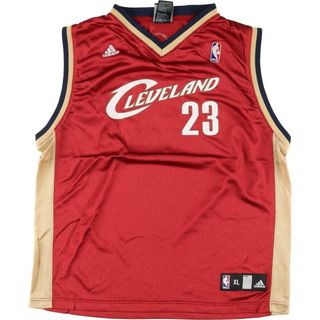 アディダス(adidas)の古着 アディダス adidas NBA CLEVELAND CAVALIERS クリーブランドキャバリアーズ Vネック メッシュ ゲームシャツ レプリカユニフォーム メンズM /eaa326914(タンクトップ)