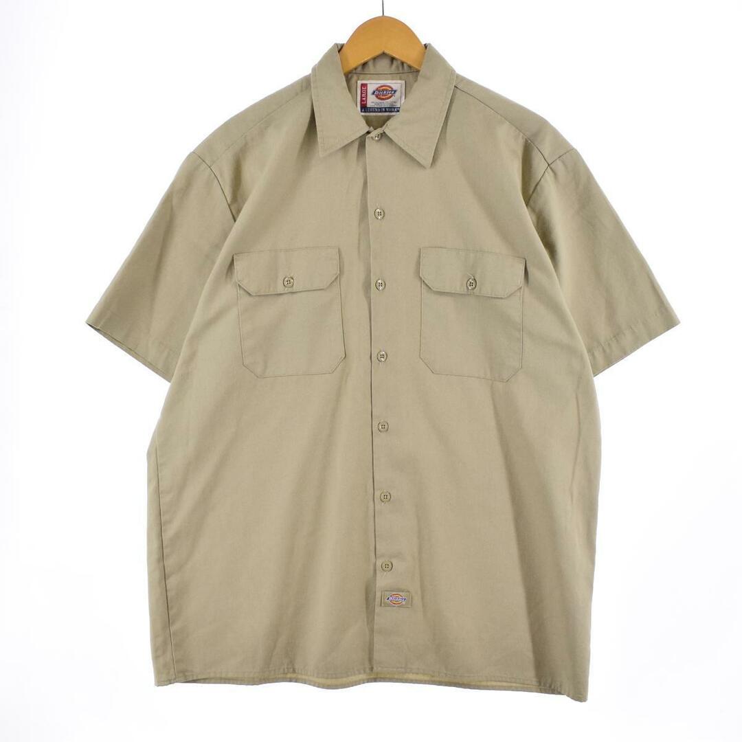 Dickies(ディッキーズ)の古着 ディッキーズ Dickies 半袖 ワークシャツ メンズL /eaa325774 メンズのトップス(シャツ)の商品写真