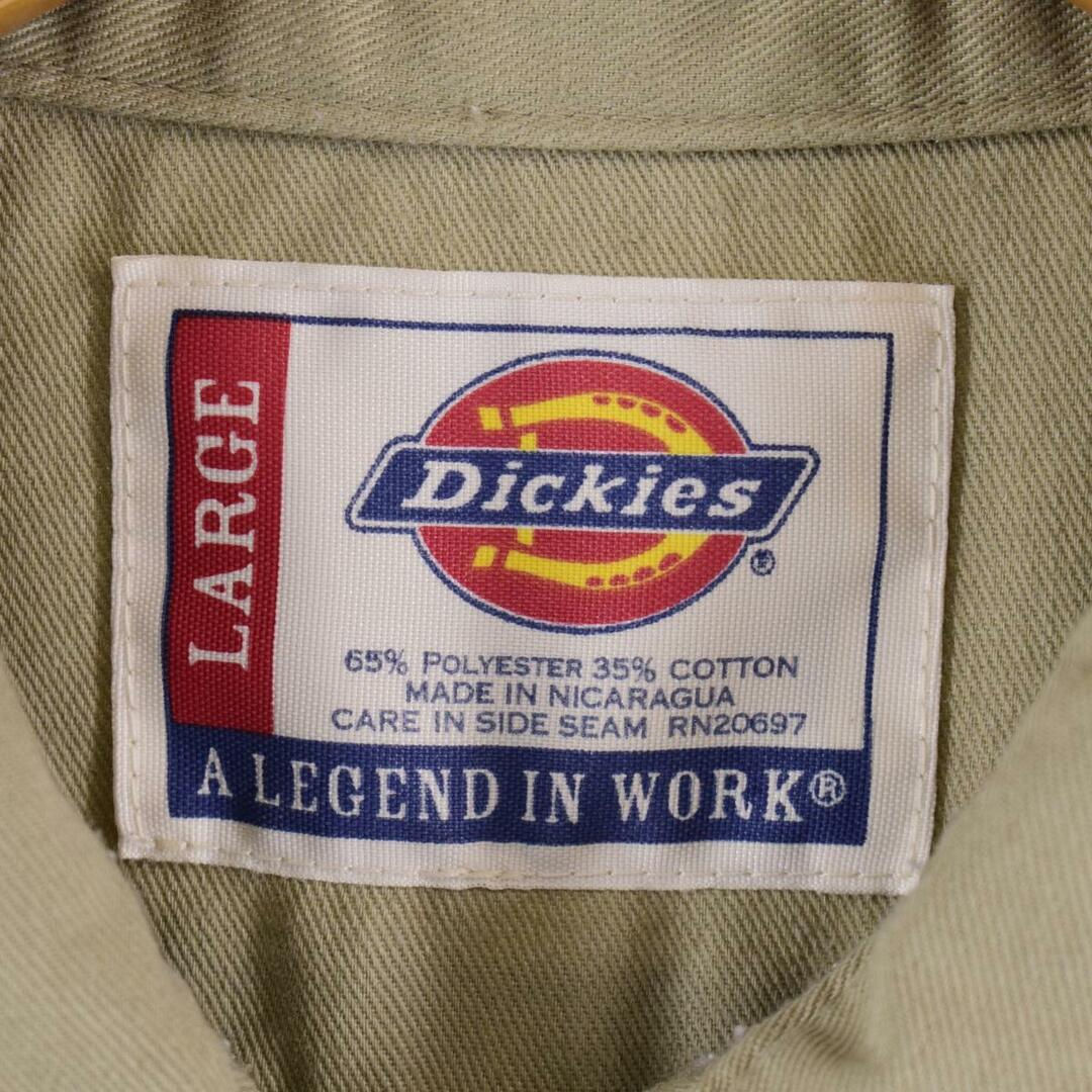 Dickies(ディッキーズ)の古着 ディッキーズ Dickies 半袖 ワークシャツ メンズL /eaa325774 メンズのトップス(シャツ)の商品写真