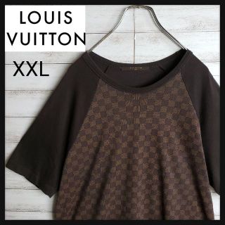 ルイヴィトン(LOUIS VUITTON)の【最高デザイン】ルイヴィトン Tシャツ ダミエ XXL 切替デザイン ロゴT(Tシャツ/カットソー(半袖/袖なし))