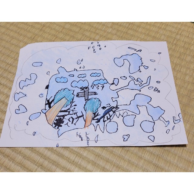 小学生男の子の絵☆ エンタメ/ホビーの美術品/アンティーク(絵画/タペストリー)の商品写真