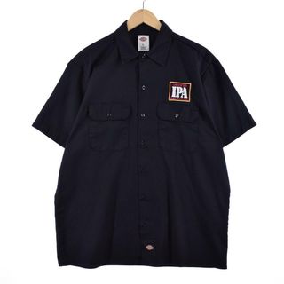 ディッキーズ(Dickies)の古着 ディッキーズ Dickies 半袖 ワークシャツ メンズL /eaa325771(シャツ)