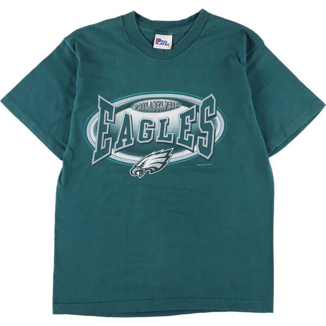 プリント生産国PRO PLAYER NFL PHILADELPHIA EAGLES フィラデルフィアイーグルス スポーツプリントTシャツ メンズM /eaa326870